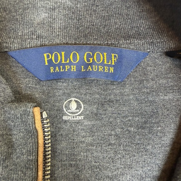 Polo Golf Ralph Lauren 1/4 Zip Pullover Men's 2XL XXL Grey Water Resistant GUC - Picture 3 of 7